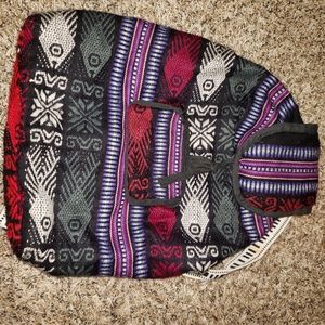 Tribal cloth backpack